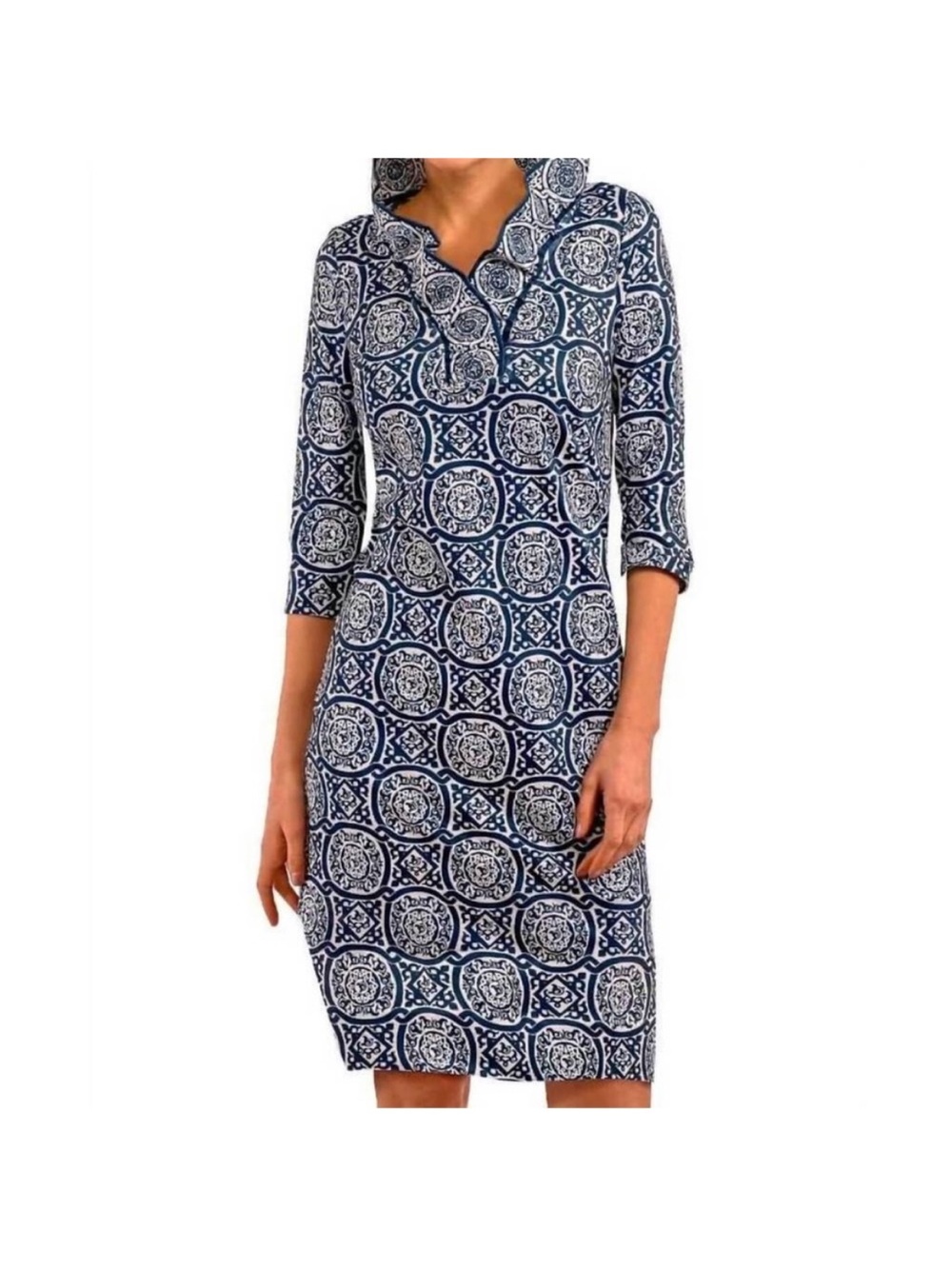 Gretchen Scott Designs Ruff Neck Dress in Sultan’s Dining Room